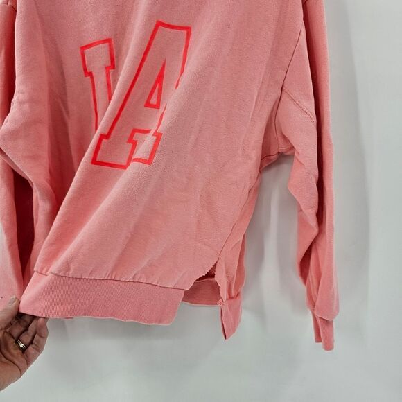 Wild fable small LA crew neck sweatshirt pink coral - Picture 3 of 4